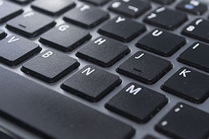 portion of a black keyboard photo